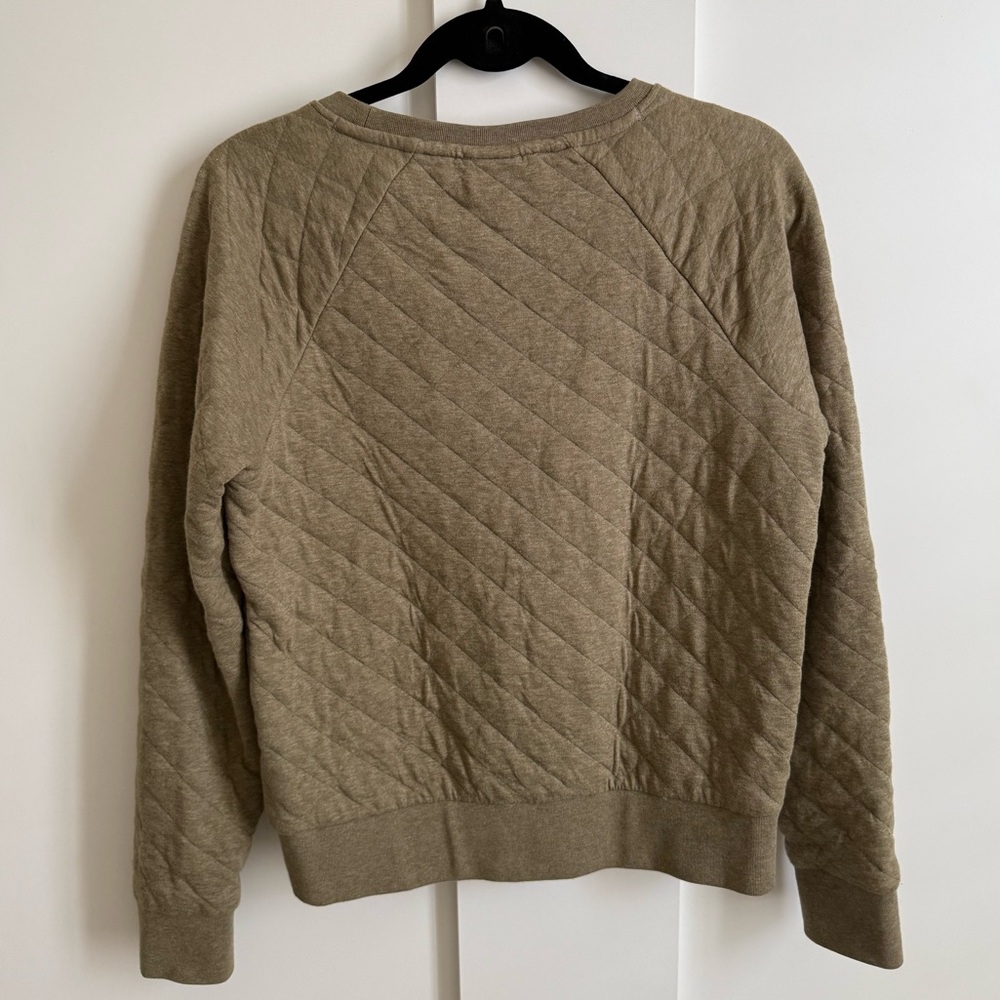 Patagonia Organic Cotton Quilted Knit Sweater Sweatshirt Top Sweat Shirt Soft - Picture 4 of 7